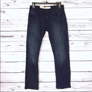 NWT Levi’s 511 slim dark wash slim jeans 27x27